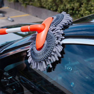 Brosse de lavage de voiture double couche rétractable