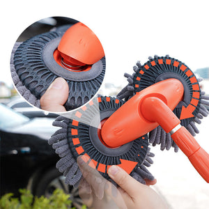 Brosse de lavage de voiture double couche rétractable