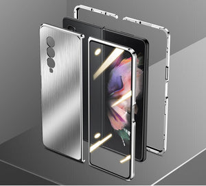 Cover protettiva anticaduta Samsung ZFOLD3 in metallo spazzolato